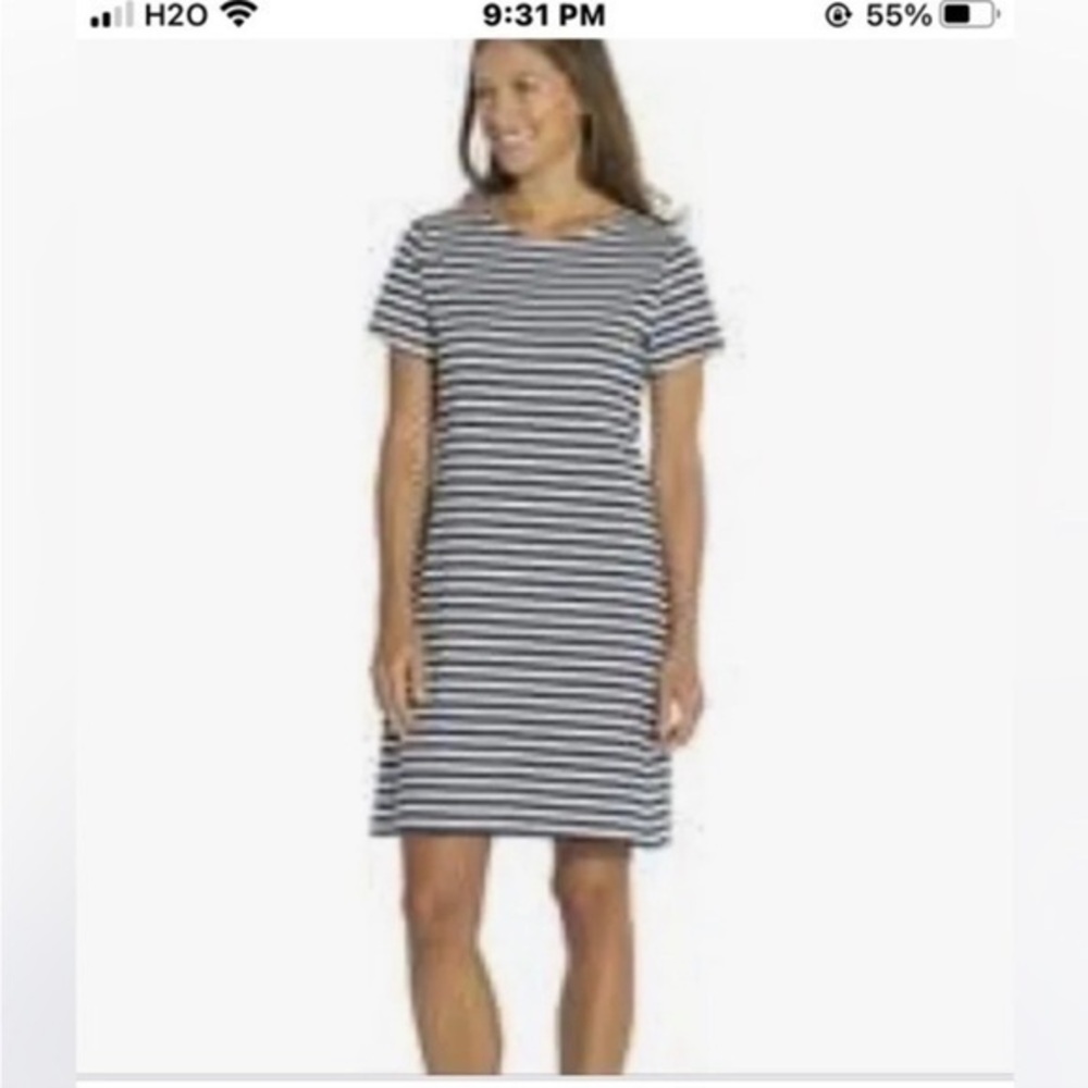 Sail to Sable Dress Black and White Shift